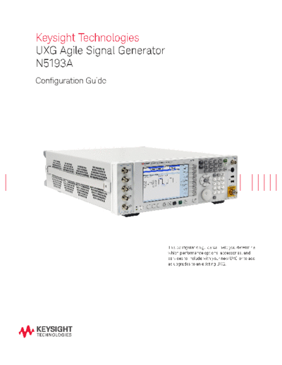 Agilent 5992-0093EN N5193A UXG Agile Signal Generator - Configuration Guide c20140928 [5]  Agilent 5992-0093EN N5193A UXG Agile Signal Generator - Configuration Guide c20140928 [5].pdf