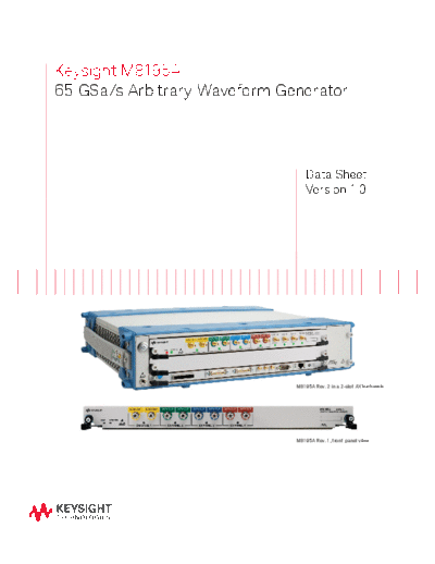 Agilent 5992-0014EN M8195A 65 GSa s Arbitrary Waveform Generator - Data Sheet c20141020 [15]  Agilent 5992-0014EN M8195A 65 GSa s Arbitrary Waveform Generator - Data Sheet c20141020 [15].pdf