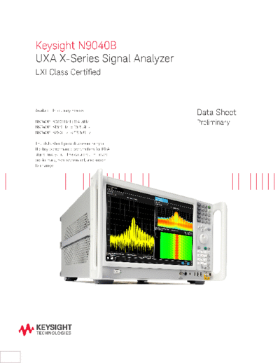 Agilent 5992-0090EN N9040B UXA X-Series Signal Analyzer - Data Sheet c20141002 [23]  Agilent 5992-0090EN N9040B UXA X-Series Signal Analyzer - Data Sheet c20141002 [23].pdf