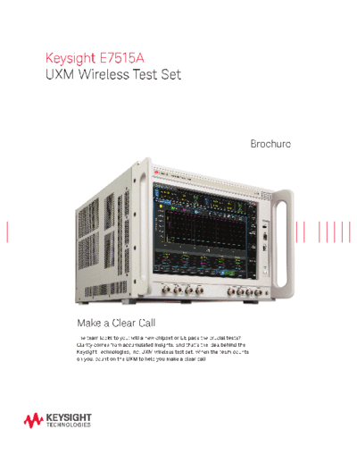 Agilent 5992-0149EN E7515A UXM Wireless Test Set - Brochure c20140930 [15]  Agilent 5992-0149EN E7515A UXM Wireless Test Set - Brochure c20140930 [15].pdf