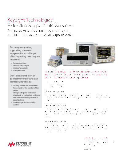 Agilent 5991-4100EN Extended Support Life with Per-Incident Services - Product Fact Sheet c20141030 [1]  Agilent 5991-4100EN Extended Support Life with Per-Incident Services - Product Fact Sheet c20141030 [1].pdf