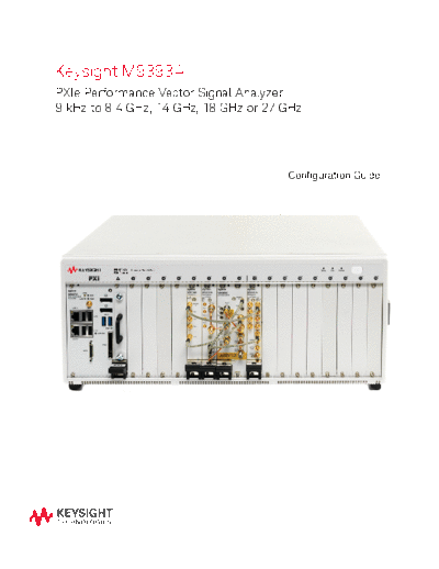 Agilent 5991-4580EN M9393A PXIe Performance Vector Signal Analyzer - Configuration Guide c20140919 [14]  Agilent 5991-4580EN M9393A PXIe Performance Vector Signal Analyzer - Configuration Guide c20140919 [14].pdf