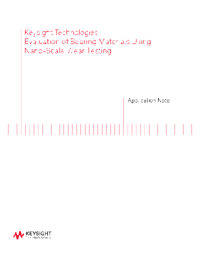 Agilent 5991-4865EN Evaluation of Bearing Materials Using Nano-Scale Wear Testing - Application Note c201408  Agilent 5991-4865EN Evaluation of Bearing Materials Using Nano-Scale Wear Testing - Application Note c20140808 [6].pdf