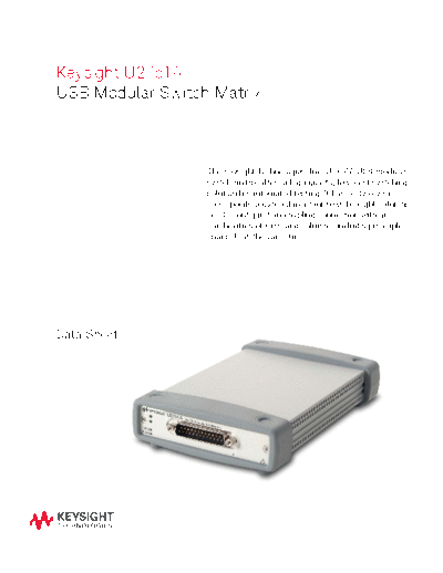 Agilent 5991-0187EN U2751A USB Modular Switch Matrix - Data Sheet c20141023 [9]  Agilent 5991-0187EN U2751A USB Modular Switch Matrix - Data Sheet c20141023 [9].pdf