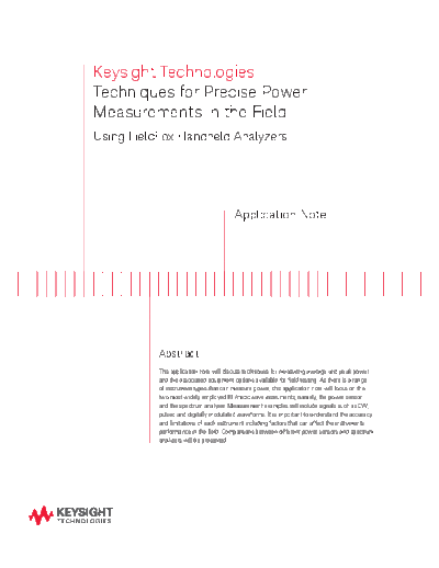 Agilent 5991-0423EN Techniques for Precise Power Measurements in the Field - Application Note c20140722 [21]  Agilent 5991-0423EN Techniques for Precise Power Measurements in the Field - Application Note c20140722 [21].pdf