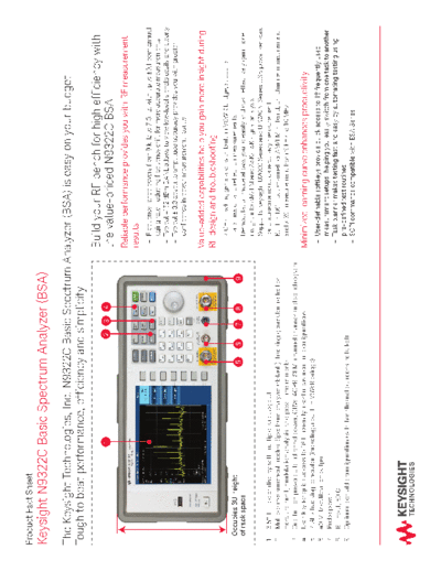 Agilent 5991-1283EN N9322C Basic Spectrum Analyzer (BSA) - Product Fact Sheet c20140630 [2]  Agilent 5991-1283EN N9322C Basic Spectrum Analyzer (BSA) - Product Fact Sheet c20140630 [2].pdf