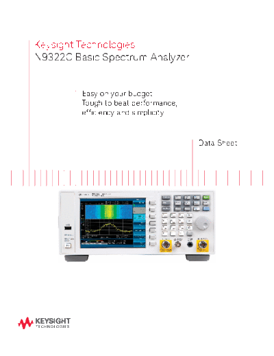 Agilent 5991-1167EN N9322C Basic Spectrum Analyzer - Data Sheet c20140710 [13]  Agilent 5991-1167EN N9322C Basic Spectrum Analyzer - Data Sheet c20140710 [13].pdf