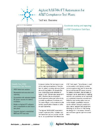 Agilent 5991-1745EN N5974A IFT Automation for AT&T Compliance Test Plans - Technical Overview c20140129 [6]  Agilent 5991-1745EN N5974A IFT Automation for AT&T Compliance Test Plans - Technical Overview c20140129 [6].pdf
