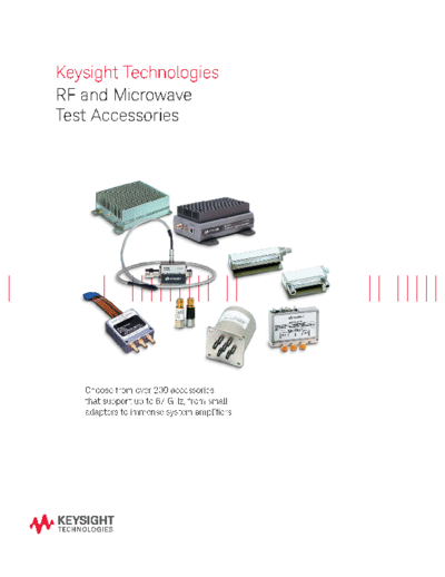 Agilent 5991-1974EN RF and Microwave Test Accessories- Brochure c20141006 [6]  Agilent 5991-1974EN RF and Microwave Test Accessories- Brochure c20141006 [6].pdf