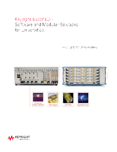 Agilent 5991-2243EN Keysight EEsof EDA Software and Modular Solutions for Universities c20140909 [22]  Agilent 5991-2243EN Keysight EEsof EDA Software and Modular Solutions for Universities c20140909 [22].pdf