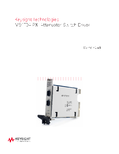 Agilent 5991-2624EN M9170A PXI Attenuator Switch Driver - Demo Guide c20141030 [12]  Agilent 5991-2624EN M9170A PXI Attenuator Switch Driver - Demo Guide c20141030 [12].pdf