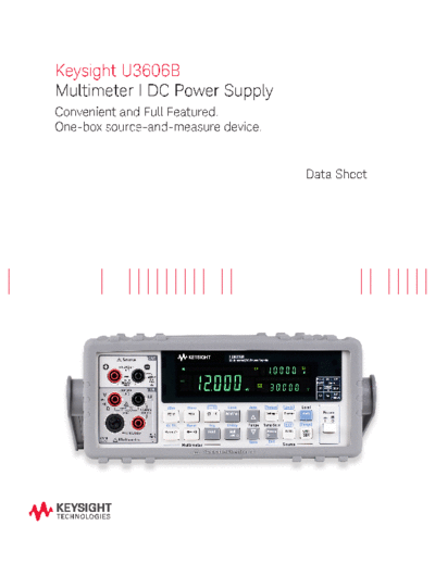 Agilent 5991-2849EN U3606B Multimeter DC Power Supply - Data Sheet c20140701 [20]  Agilent 5991-2849EN U3606B Multimeter DC Power Supply - Data Sheet c20140701 [20].pdf