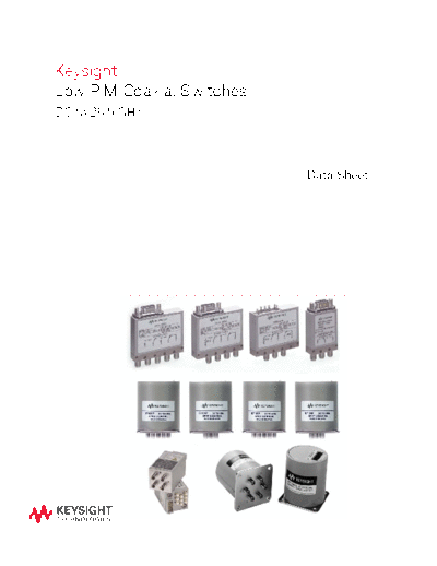 Agilent 5991-3195EN Low PIM Coaxial Switches - Data Sheet c20140919 [21]  Agilent 5991-3195EN Low PIM Coaxial Switches - Data Sheet c20140919 [21].pdf