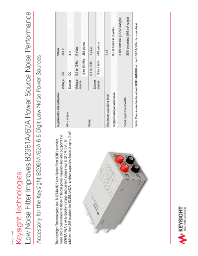 Agilent 5991-3886EN Low Noise Filter Improves B2961A 62A Power Source Noise Performance - Application Brief   Agilent 5991-3886EN Low Noise Filter Improves B2961A 62A Power Source Noise Performance - Application Brief c20140618 [2].pdf