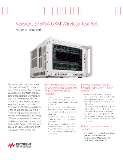 Agilent 5991-3849EN E7515A UXM Wireless Test Set - Flyer c20140719 [2]  Agilent 5991-3849EN E7515A UXM Wireless Test Set - Flyer c20140719 [2].pdf