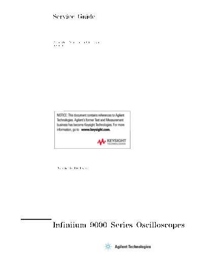 Agilent 54904-97014 Infiniium 9000 Series Oscilloscope Service Guide [128]  Agilent 54904-97014 Infiniium 9000 Series Oscilloscope Service Guide [128].pdf