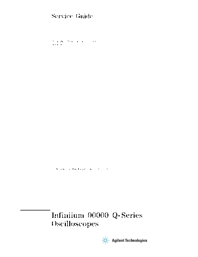 Agilent 54932-97006 Infiniium 90000 Q-Series Oscilloscopes Service Guide [136]  Agilent 54932-97006 Infiniium 90000 Q-Series Oscilloscopes Service Guide [136].pdf