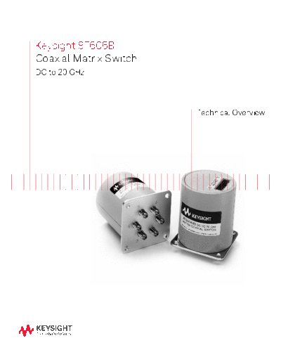 Agilent 87606B Coaxial Matrix Switch Product Overview 5965-7842E c20140623 [12]  Agilent 87606B Coaxial Matrix Switch Product Overview 5965-7842E c20140623 [12].pdf