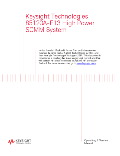 Agilent 85120-90021 85120A-E13 High Power SCMM System Reference Guide c20141008 [16]  Agilent 85120-90021 85120A-E13 High Power SCMM System Reference Guide c20141008 [16].pdf