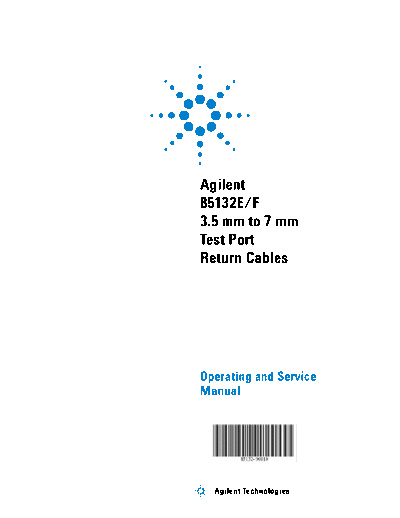 Agilent 85132-90010 Operating & Service Manual 252C 85132E & 85132F 3.5 mm to 7 mm Test Port Return Cables [  Agilent 85132-90010 Operating & Service Manual_252C 85132E & 85132F 3.5 mm to 7 mm Test Port Return Cables [8].pdf