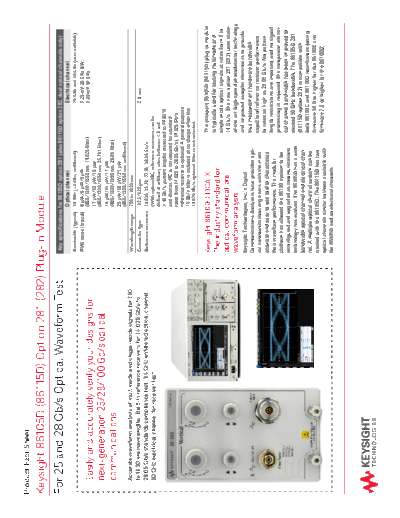 Agilent 86105D (86115D) Option 281 (282) Plug-in - Product Fact Sheet 5991-2928EN c20140709 [2]  Agilent 86105D (86115D) Option 281 (282) Plug-in - Product Fact Sheet 5991-2928EN c20140709 [2].pdf