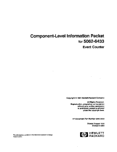 Agilent CLIP 5062-6433 Event Counter.  Agilent CLIP 5062-6433 Event Counter..pdf