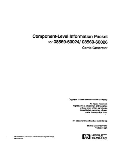 Agilent CLIP 08569-60024 08569-60026 Comb Generator.  Agilent CLIP 08569-60024 08569-60026 Comb Generator..pdf