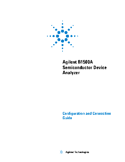 Agilent B1500-90090 B1500A Semiconductor Device Analyzer Configuration and Connection Guide [116]  Agilent B1500-90090 B1500A Semiconductor Device Analyzer Configuration and Connection Guide [116].pdf