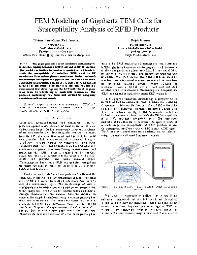 Agilent FEM Modeling of Gigahertz TEM Cells for Susceptibility Analysis of RFID Products 5991-3773EN [4]  Agilent FEM Modeling of Gigahertz TEM Cells for Susceptibility Analysis of RFID Products 5991-3773EN [4].pdf
