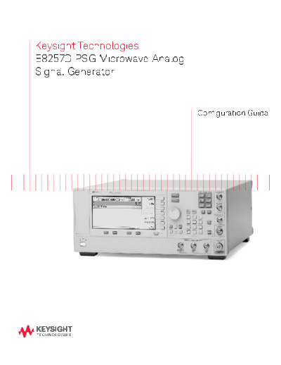 Agilent E8257D PSG Microwave Analog Signal Generator - Configuration Guide 5989-1325EN c20140626 [8]  Agilent E8257D PSG Microwave Analog Signal Generator - Configuration Guide 5989-1325EN c20140626 [8].pdf