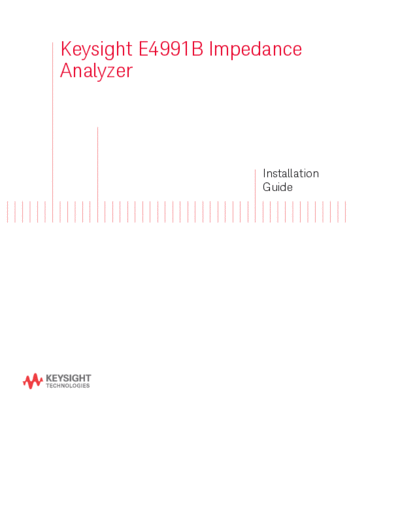 Agilent E4991-90000 E4991B Impedance Analyzer Installation Guide [38]  Agilent E4991-90000 E4991B Impedance Analyzer Installation Guide [38].pdf