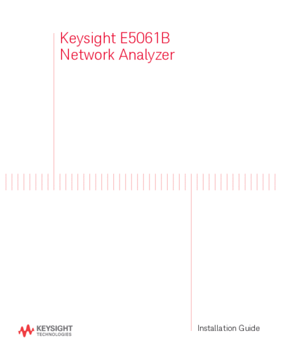 Agilent E5061-90017 E5061B Installation Guide c20141009 [71]  Agilent E5061-90017 E5061B Installation Guide c20141009 [71].pdf