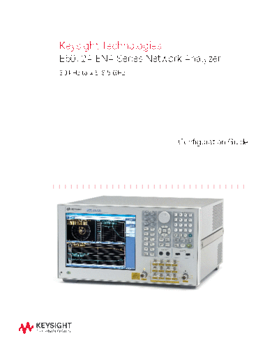 Agilent E5072A ENA Series Network Analyzer - Configuration Guide 5990-8001EN c20141209 [9]  Agilent E5072A ENA Series Network Analyzer - Configuration Guide 5990-8001EN c20141209 [9].pdf