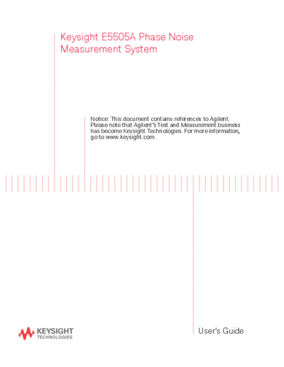Agilent E5505-90003 E5505A Phase Noise Measurement Systems User 2527s Guide [8]  Agilent E5505-90003 E5505A Phase Noise Measurement Systems User_2527s Guide [8].pdf