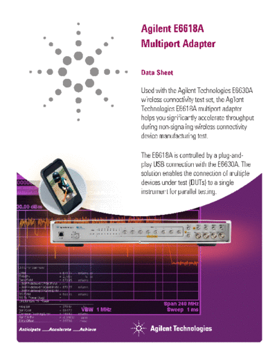 Agilent E6618A Multiport Adapter - Data Sheet 5991-3865EN c20140305 [3]  Agilent E6618A Multiport Adapter - Data Sheet 5991-3865EN c20140305 [3].pdf