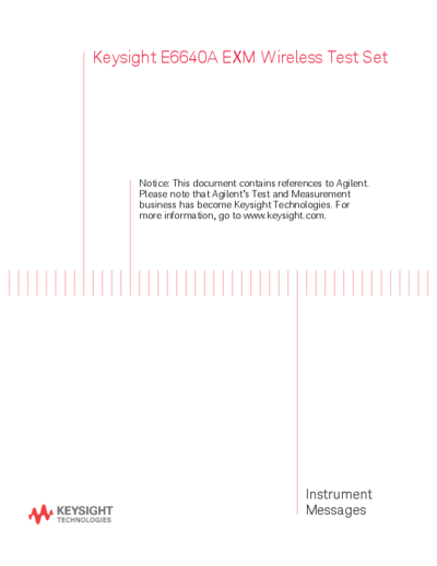 Agilent E6640-90006 E6640A EXM Wireless Test Set - Instrument Messages [130]  Agilent E6640-90006 E6640A EXM Wireless Test Set - Instrument Messages [130].pdf