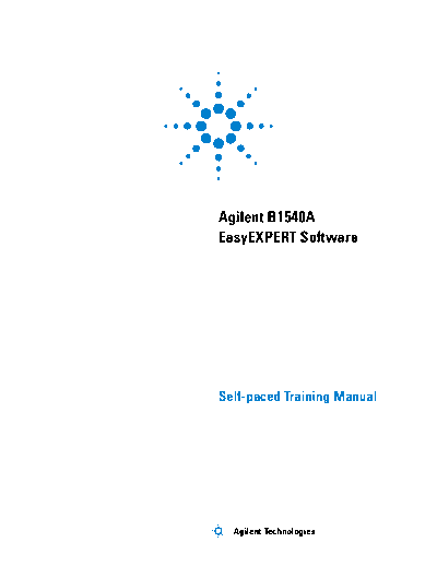 Agilent EasyEXPERT Software Self-paced Training Manual B1540-90040 [8]  Agilent EasyEXPERT Software Self-paced Training Manual B1540-90040 [8].pdf