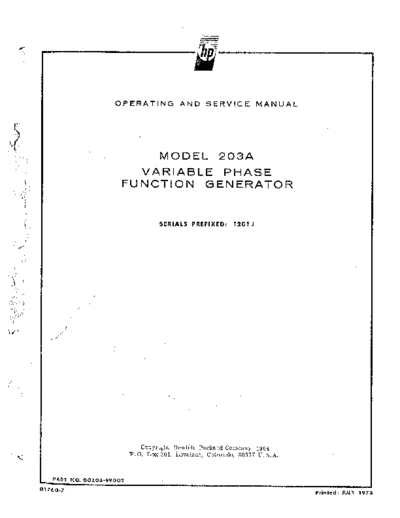 Agilent HP 203A Operation & Service  Agilent HP 203A Operation & Service.pdf