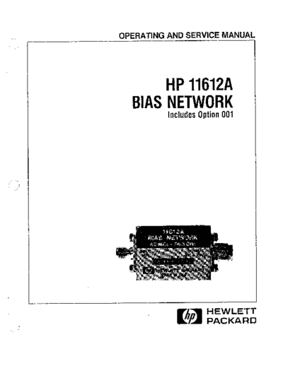 Agilent HP 11612A Operating & Service  Agilent HP 11612A Operating & Service.pdf