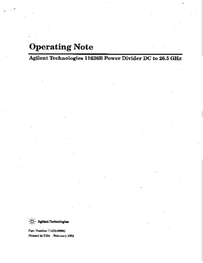 Agilent HP 11636B Operating Note  Agilent HP 11636B Operating Note.pdf