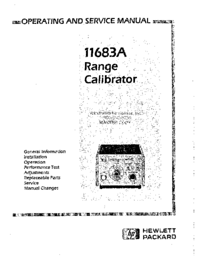 Agilent HP 11683A Operating & Service  Agilent HP 11683A Operating & Service.pdf