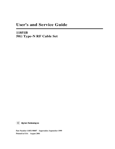 Agilent HP 11851B User & Service  Agilent HP 11851B User & Service.pdf