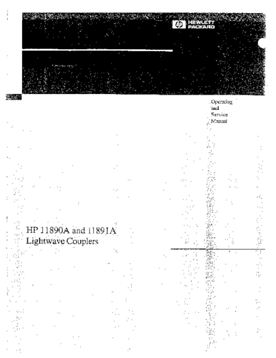 Agilent HP 11891A Operating & Service  Agilent HP 11891A Operating & Service.pdf