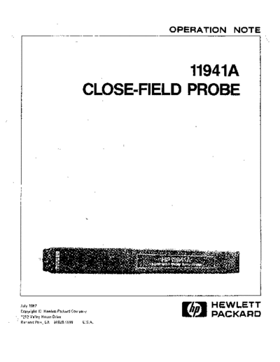 Agilent HP 11941A Operation Note  Agilent HP 11941A Operation Note.pdf