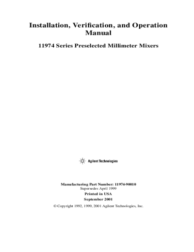 Agilent HP 11974 Install & Operating  Agilent HP 11974 Install & Operating.pdf