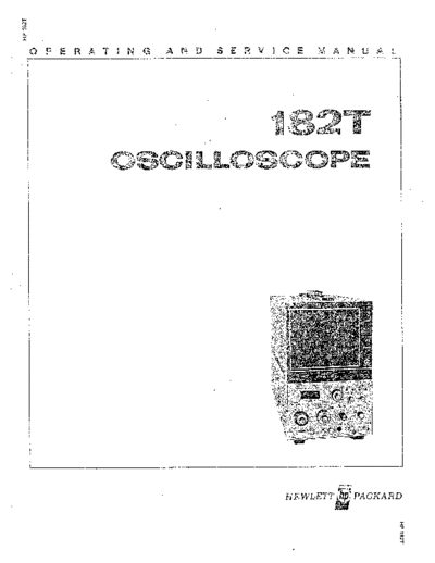 Agilent HP 182T Operation & Service  Agilent HP 182T Operation & Service.pdf