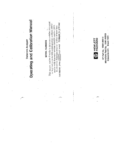 Agilent HP 15901A Operating & Calibration  Agilent HP 15901A Operating & Calibration.pdf