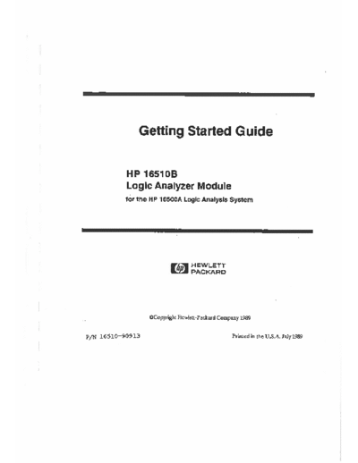 Agilent HP 16510B Getting Started Guide  Agilent HP 16510B Getting Started Guide.pdf