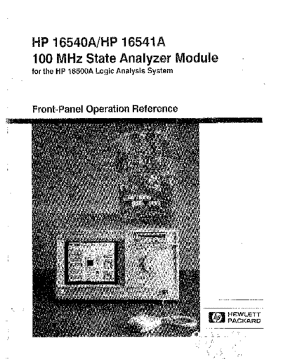 Agilent HP 16540A 252C 41A Front-Panel Operation  Agilent HP 16540A_252C 41A Front-Panel Operation.pdf