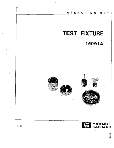 Agilent HP 16091A Operation Note  Agilent HP 16091A Operation Note.pdf